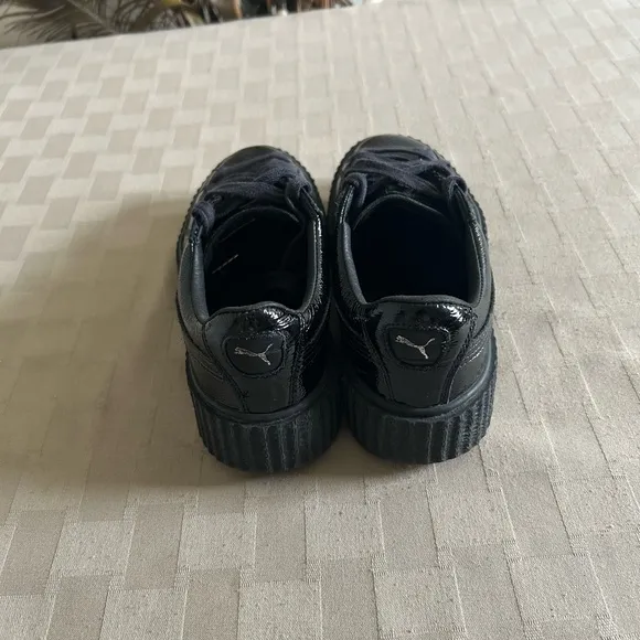Puma X Fenty by Rihanna Wrinkled Patent Leather Creepers Sneakers