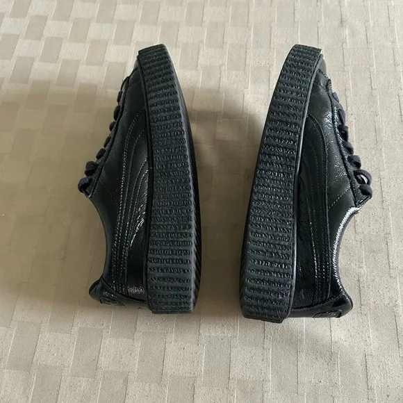 Puma X Fenty by Rihanna Wrinkled Patent Leather Creepers Sneakers