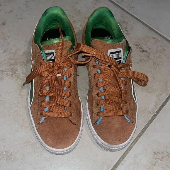 PUMA X minecraft limited edition suede sneakers