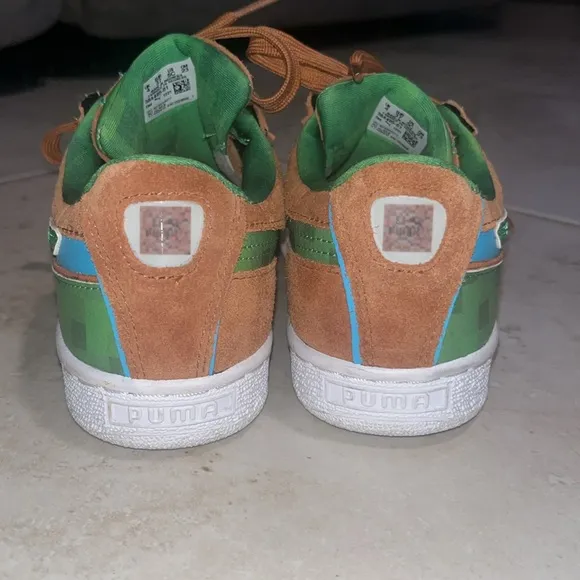 PUMA X minecraft limited edition suede sneakers