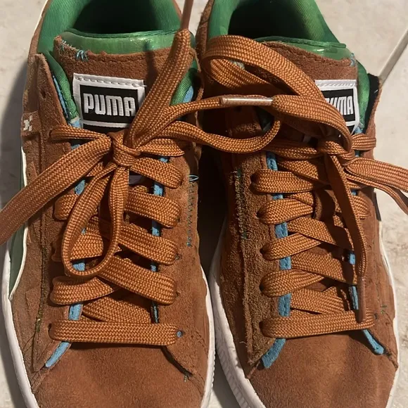 PUMA X minecraft limited edition suede sneakers