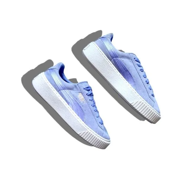 Puma Suede Summer Satin Platform Sneakers