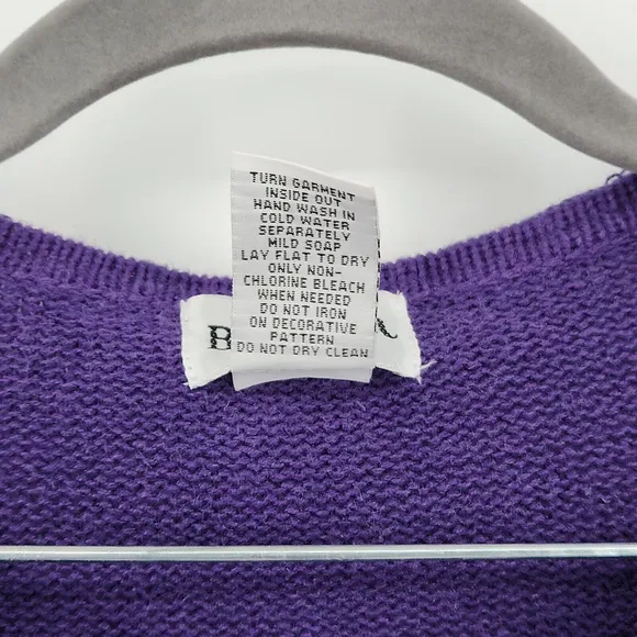 Purple Cardigan Embroidered Hats HandBags Shoes And Rhinestone Kidcore Y2K L