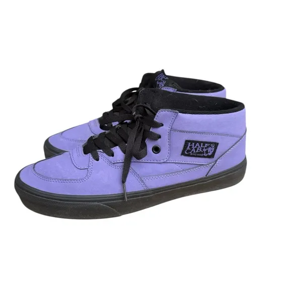 Purple High-Top Sneakers with Black Accents