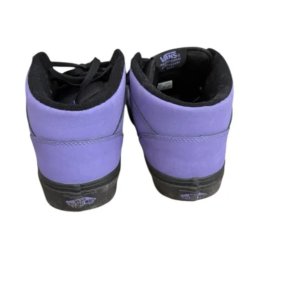 Purple High-Top Sneakers with Black Accents