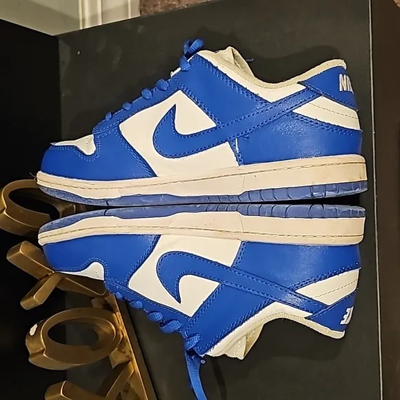 Racer blue and whitr dunks