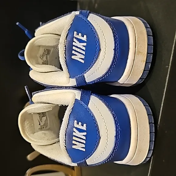 Racer blue and whitr dunks