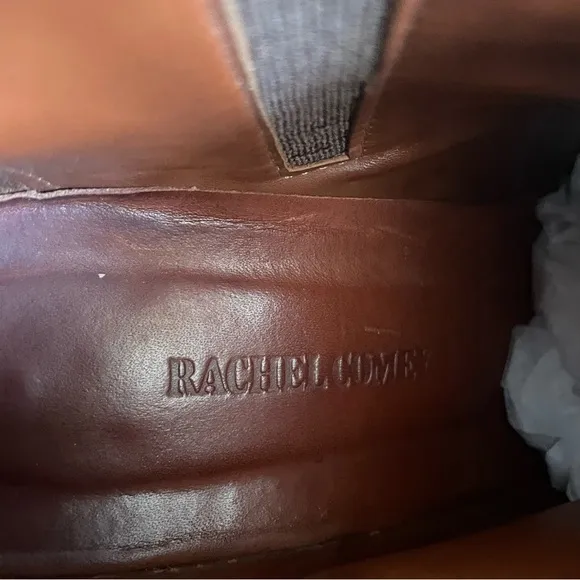 Rachel Comey MARS Cowboy Heel Chelsea Boots/Booties in Neutral/Taupe Leather