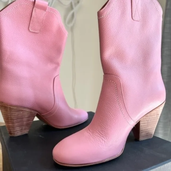 Rachel Coney pink cowboy boots