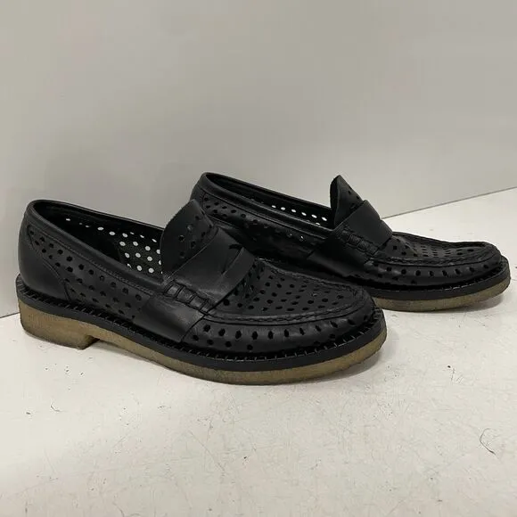 rag &amp; bone Handsewn Moccasin Shoes Leather Slip On Crepe Sole Size 40 US 10