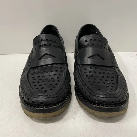rag &amp; bone Handsewn Moccasin Shoes Leather Slip On Crepe Sole Size 40 US 10