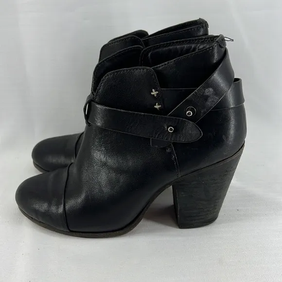 Rag &amp; Bone Harrow Leather Ankle Boots