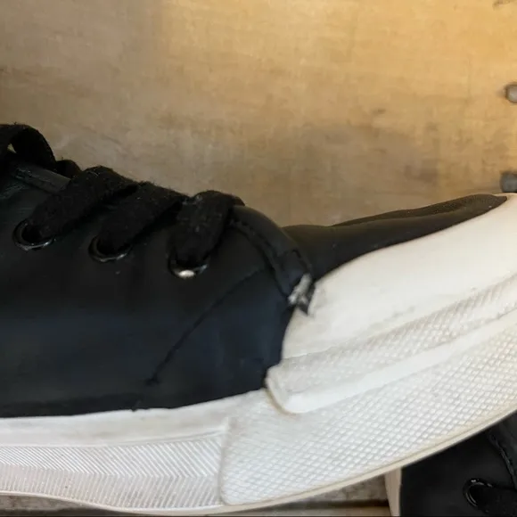 Rag &amp; Bone Standard Issue Black Leather High Top Sneakers