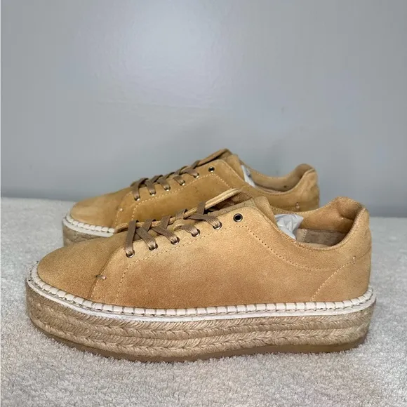rag &amp; bone Women's Kent Suede Platform Espadrille Sneakers - Size 38.5 (US 8.5)