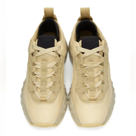 RARE Acne Studios Beige Manhattan Platform Sneakers
