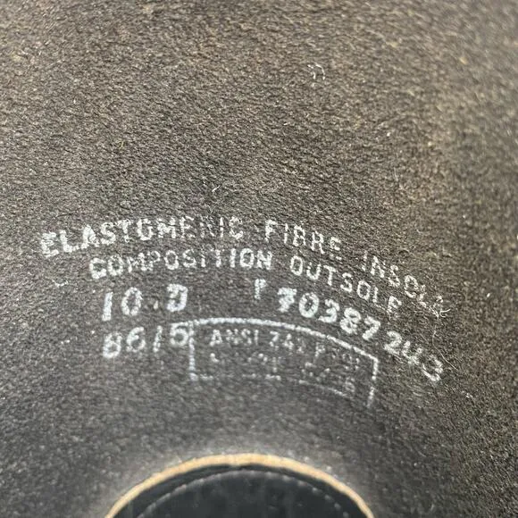 Rare Harley Davidson Panhead Knucklehead Composite Toe Gray Moto Boot Size 10 D