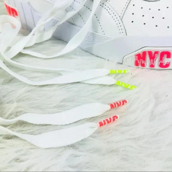RARE PUMA Cali Bold Neon NYC Platform Sneakers new