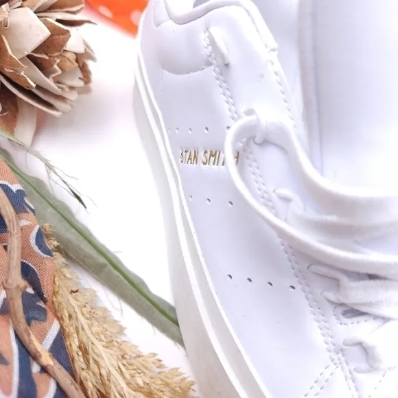 Rare Stan Smith White Platform Women's Sneakers Sz 8½m