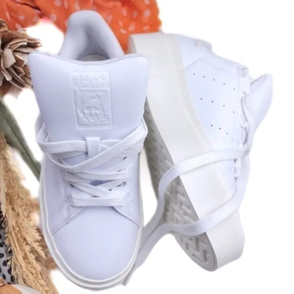 Rare Stan Smith White Platform Women's Sneakers Sz 8½m