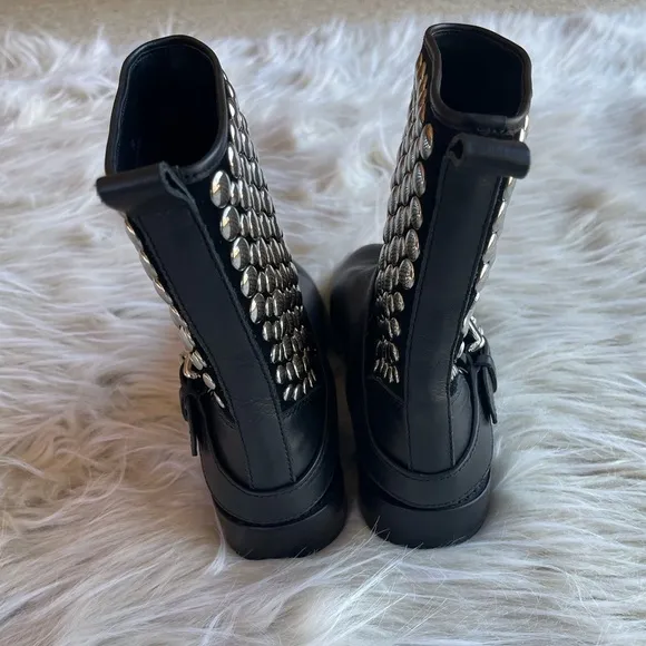 Rebecca Minkoff Saida Moto Leather Boots Size 6