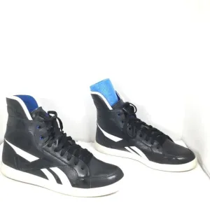 Rebook Men High Top Sneakers Black/White Size 8.5