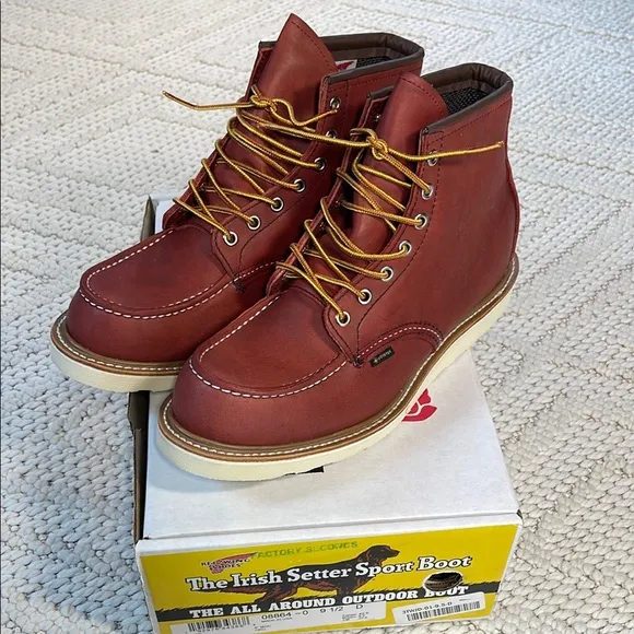 Red Wing 6” Moc Toe Gore-Tex size 9D NWB