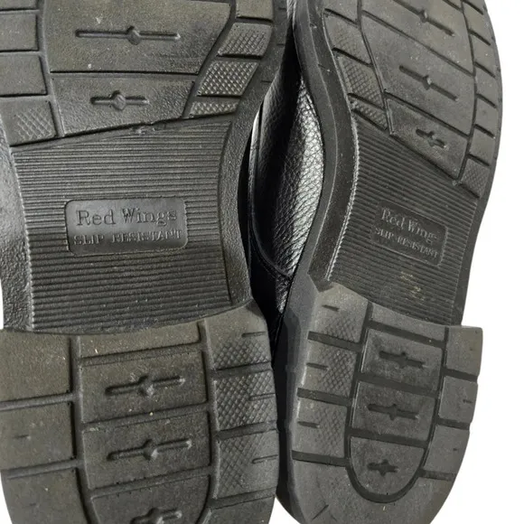 Red Wing 8632 Black Leather Oxford Work Dress Shoes 12 Narrow