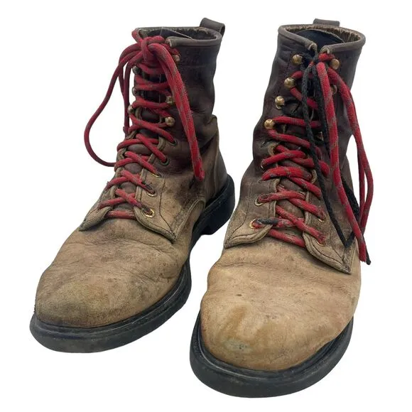 Red Wing 931 Men’s 9.5 D Leather Logger Work Boot Diamondback Sole
