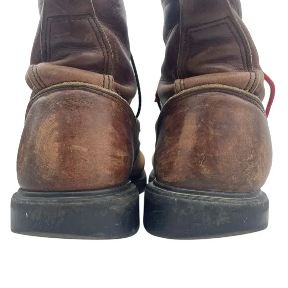 Red Wing 931 Men’s 9.5 D Leather Logger Work Boot Diamondback Sole