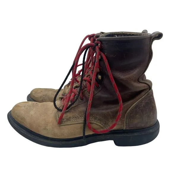 Red Wing 931 Men’s 9.5 D Leather Logger Work Boot Diamondback Sole