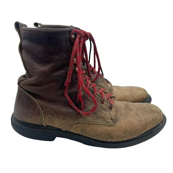 Red Wing 931 Men’s 9.5 D Leather Logger Work Boot Diamondback Sole
