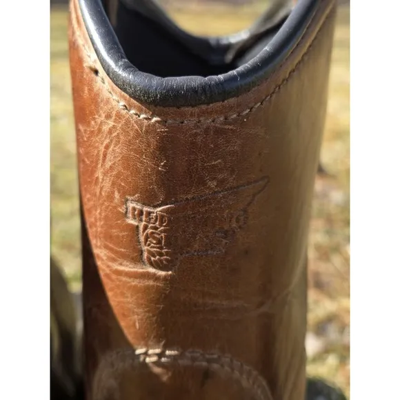 Red Wing Dynaforce US 11 D 1172 Pull On Soft Toe Brown Leather Work Boots
