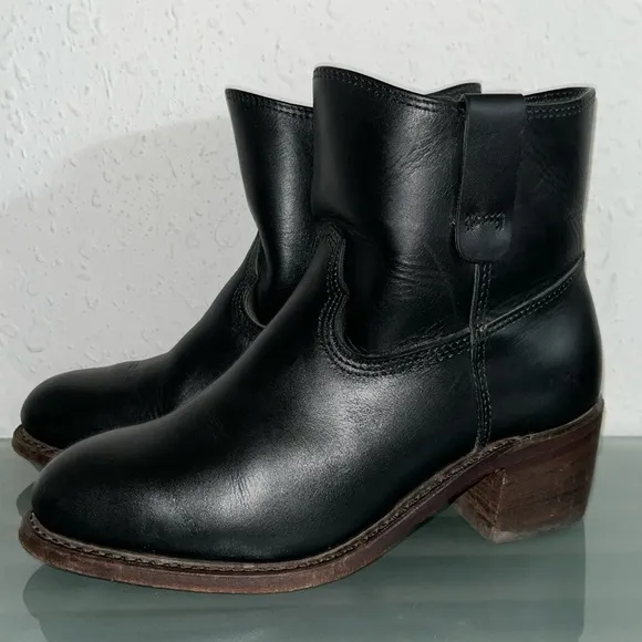 Red Wing Heritage Inez Boots Black Leather Size 7 Made In US womens boots