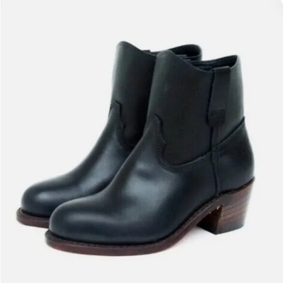 Red Wing Heritage Inez Boots Black Leather Size 7 Made In US womens boots