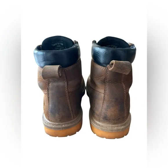 Red Wing Irish Setter 83614 Leather Safety Toe Work Boots Men's Size 9 D Brown