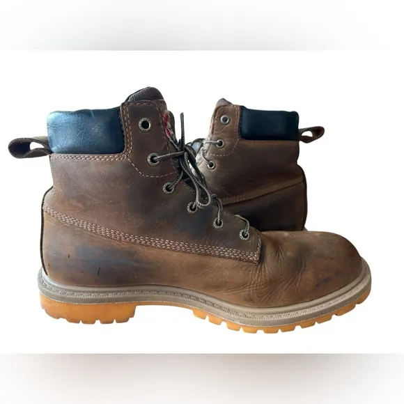Red Wing Irish Setter 83614 Leather Safety Toe Work Boots Men's Size 9 D Brown