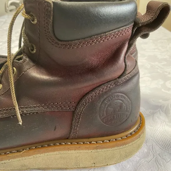 Red Wing Irish Setter Moc Toe Mens Work Boots Brown Leather Size 8 1/2