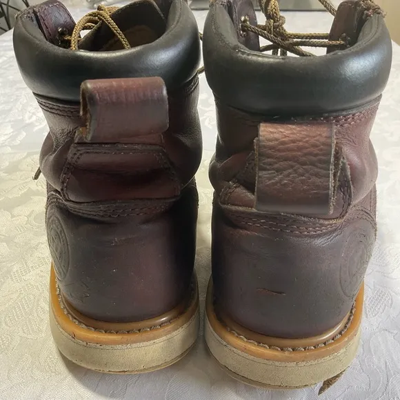 Red Wing Irish Setter Moc Toe Mens Work Boots Brown Leather Size 8 1/2