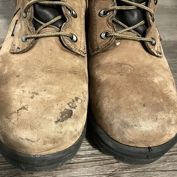 Red Wing King Soft Toe 6” Waterproof Work Boots Brown Leather SZ 14