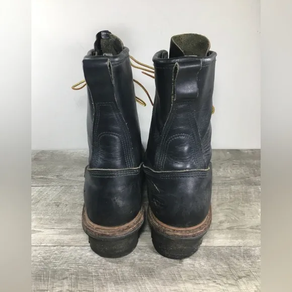 Red Wing Shoes #699 LoggerMax Soft Toe Logger Leather Work Men Vibram Boots 10.5