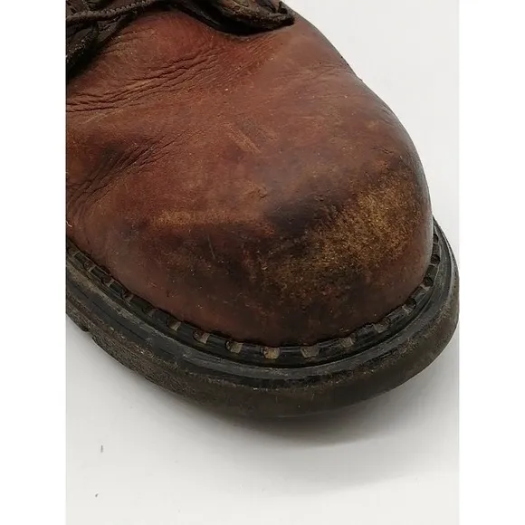 Red Wing Shoes Boots Mens Dyna Force Brown 9.5 Steel Toe Shoe Leather Work 938