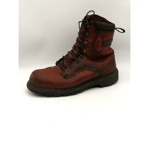 Red Wing Shoes Boots Mens Dyna Force Brown 9.5 Steel Toe Shoe Leather Work 938