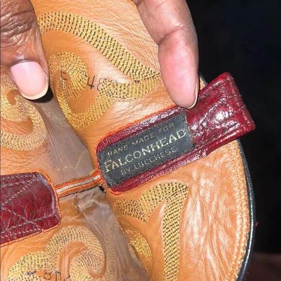 Red Leather Western Boots