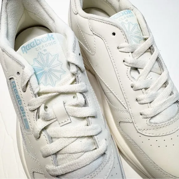 Reebok Classic Leather Platform Extra Chalk Blue Pearl‎ Women’s Sneakers 8.5
