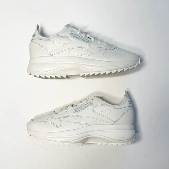Reebok Classic Leather Platform Extra Chalk Blue Pearl‎ Women’s Sneakers 8.5