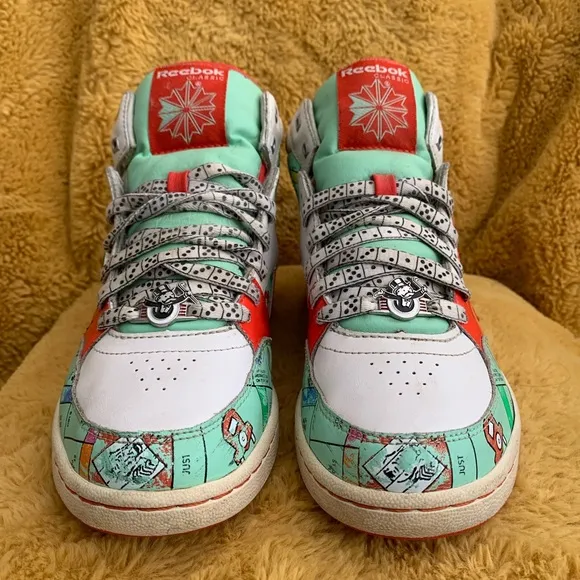 Reebok Classic Monopoly Rare High Top Sneakers Women’s Size 7