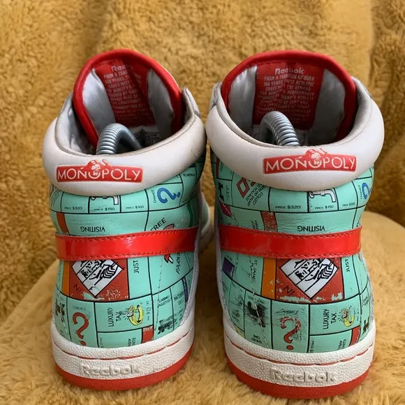Reebok Classic Monopoly Rare High Top Sneakers Women’s Size 7