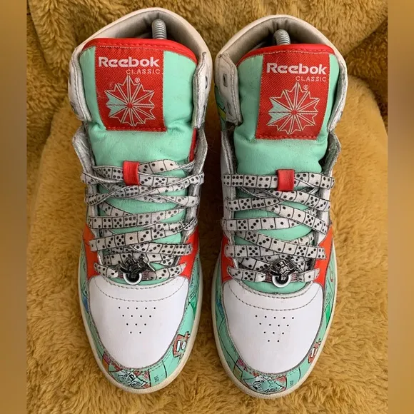 Reebok Classic Monopoly Rare High Top Sneakers Women’s Size 7