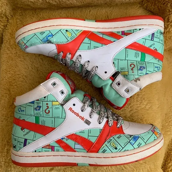 Reebok Classic Monopoly Rare High Top Sneakers Women’s Size 7
