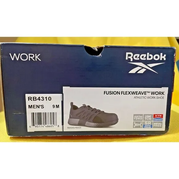 Reebok Fusion Flexweave Working Shoes with Composite Toe Size Men's 9 women's 11